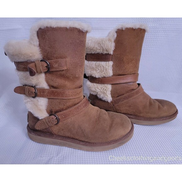 UGG Australia Becket Chestnut Boots Women's size 7 - Picture 3 of 10
